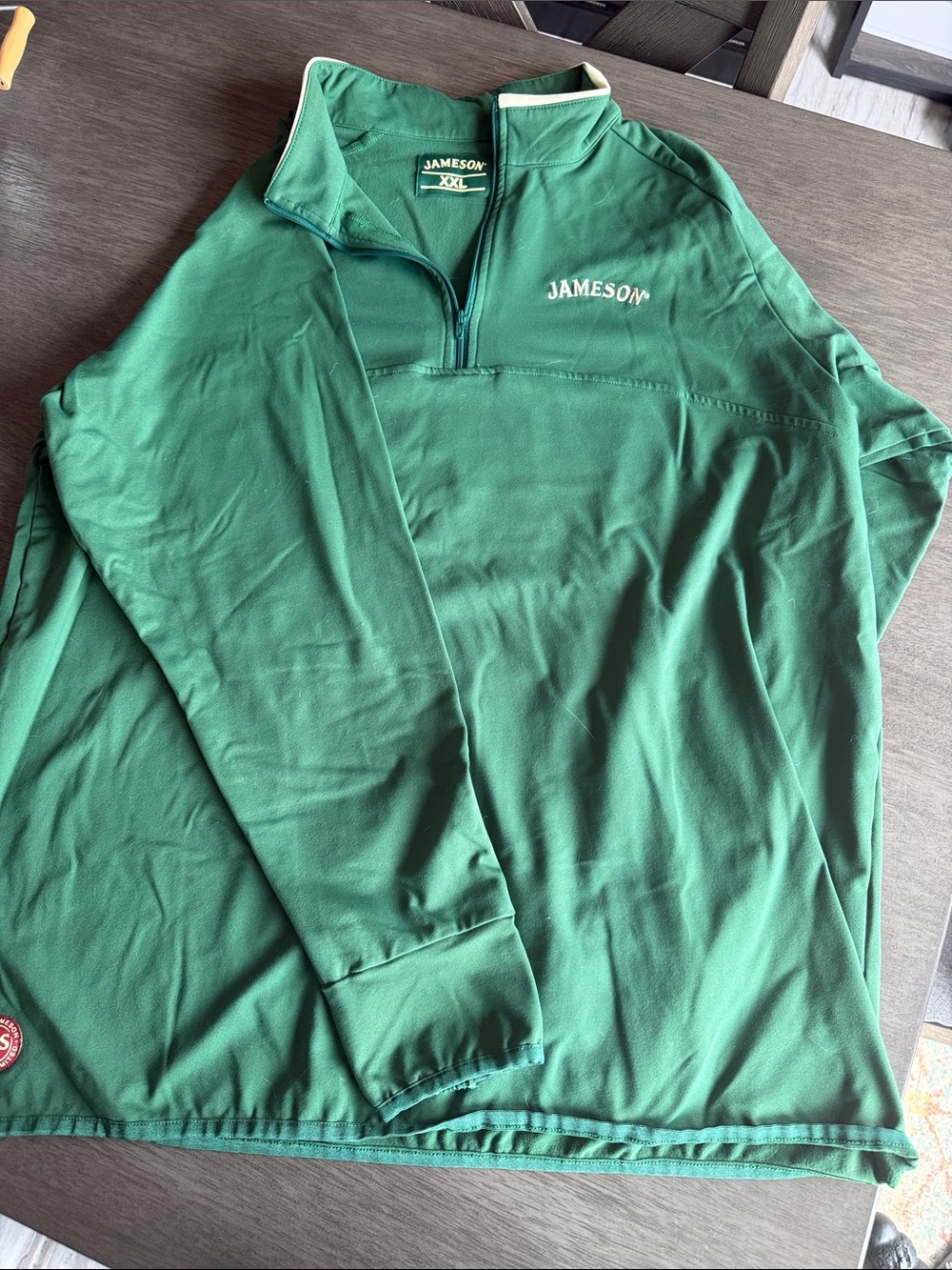 Jameson Green Embroidered Quarter-Zip Pullover